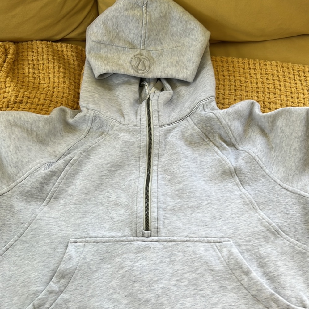 Lululemon gray sweatshirt with hood size XL/XXL